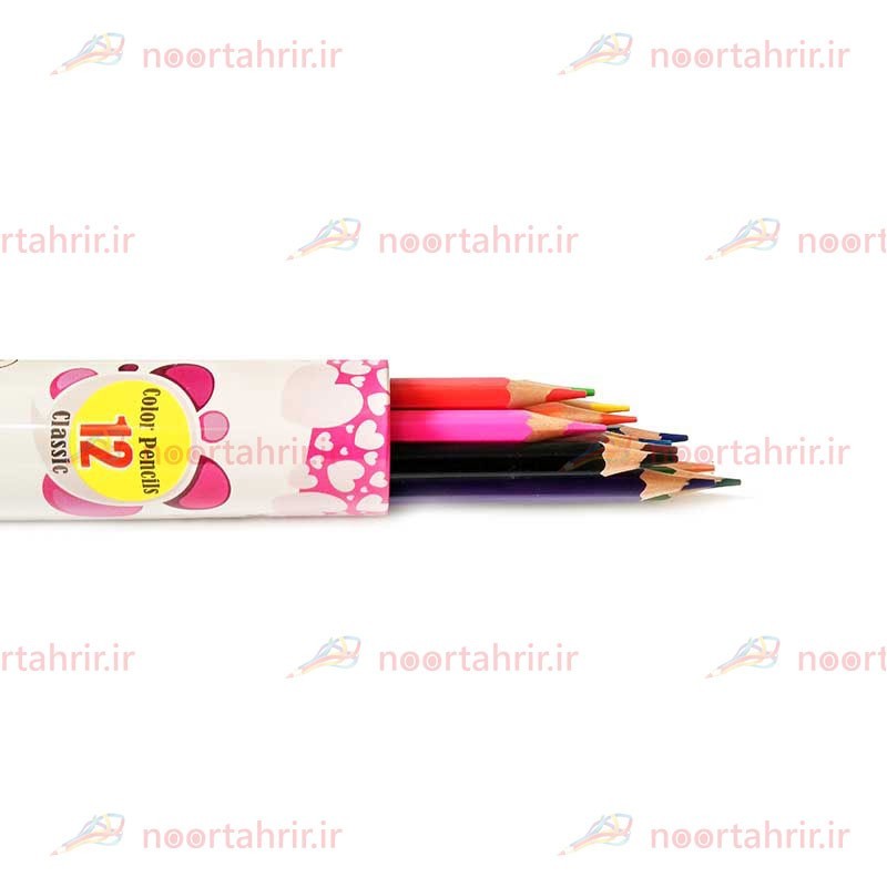 مداد رنگی 12 رنگ هیپو لوله ای